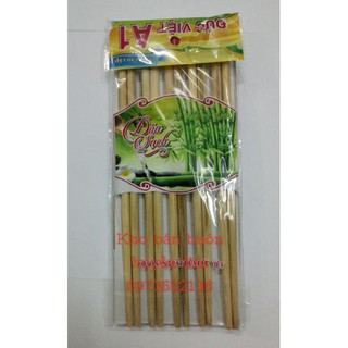 Bộ 10 đôi đũa tre hoa văn cao cấp