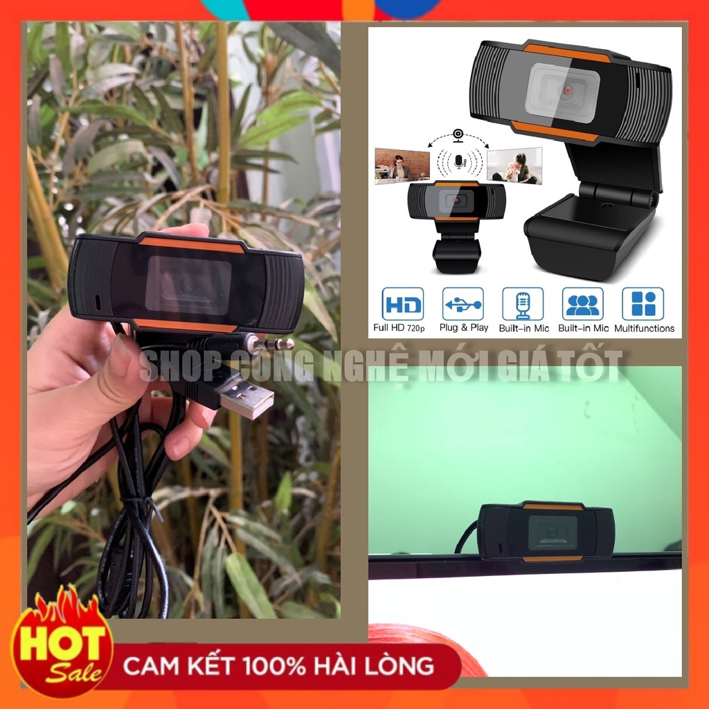 Webcam 720P - 30FPS Có Mic USB 2.0 HD -  kẹp cố định cho máy tính HỖ TRỢ CHÁT TRỰC TUYẾN