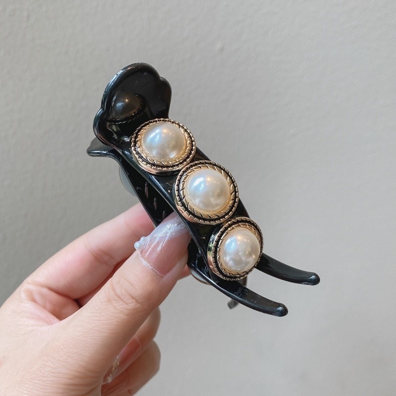 Kẹp gắp tóc đính hạt ngọc trai giả thời trang nữ tính