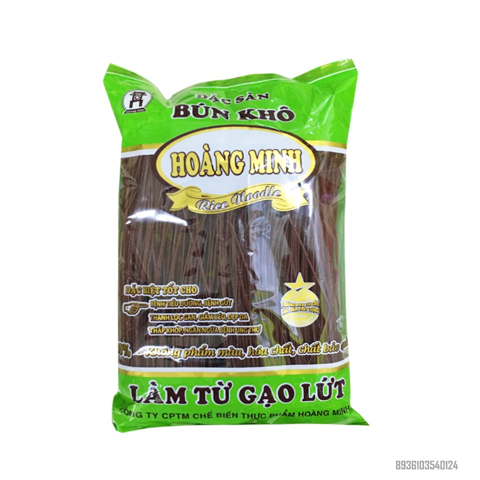 Bún gạo lứt Hoàng Minh ăn kiêng giảm cân tốt cho sức khoẻ 500gram