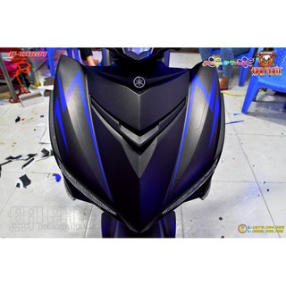 Tem Trùm Exciter 150 Đen Xanh Mờ