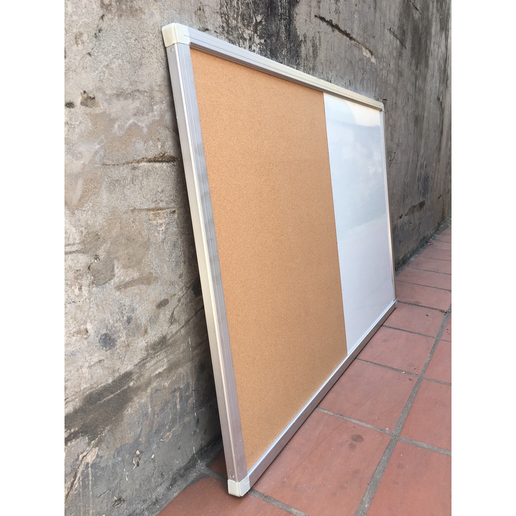 Bảng từ trắng + Ghim Tài Liệu 80x120cm (Tặng kèm phụ kiện)