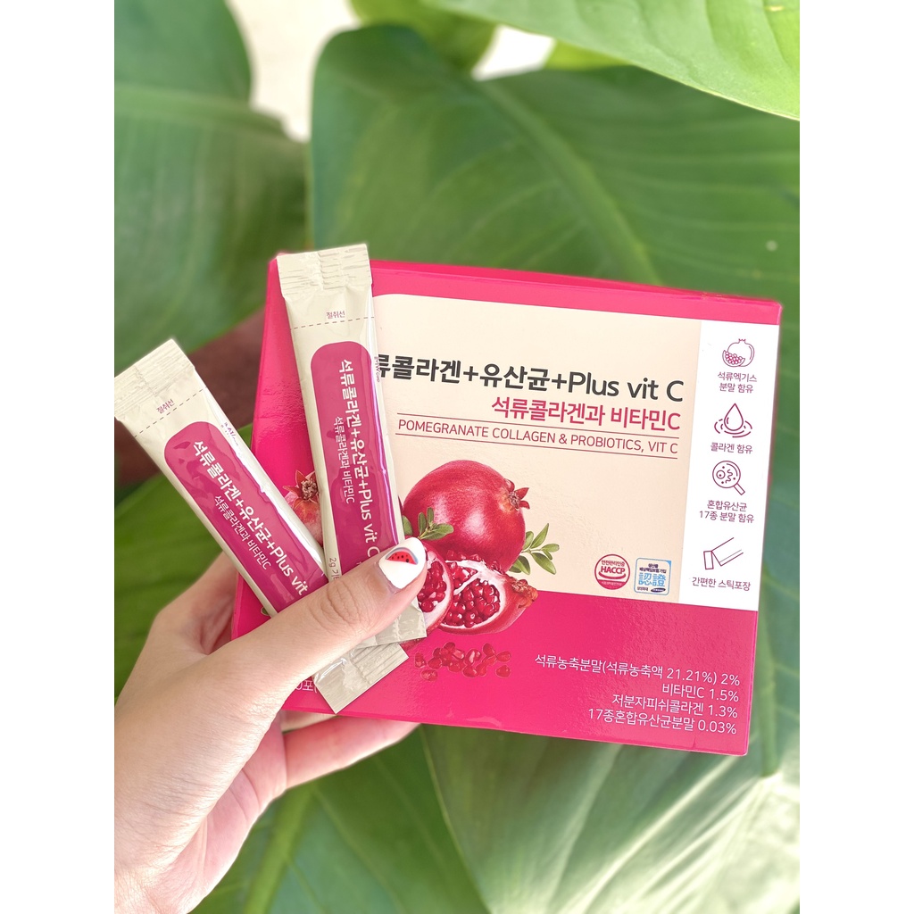 1 Gói Collagen Uống Lựu Đỏ Bio Cell Bổ Sung Lợi Khuẩn