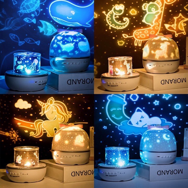 [HÀNG SẴN KHO] Đèn ngủ chiếu sao, Đèn Decor trang trí, cổ tích, sinh nhật, vũ trụ XOAY tự động đèn LED lãng mạn | BigBuy360 - bigbuy360.vn