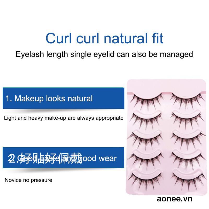 ✨✨ [Hàng mới về] Set 5 cặp mi giả 3D tự nhiên phong cách công chúa xinh xắn cho nữ
