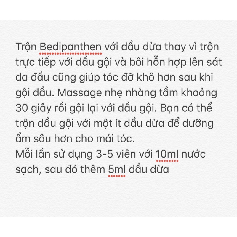 Vitamin B5-bedipanthen, ủ tóc, giảm tiết chất nhờn ở da gây mụn trứng cá,giúp tóc chắc khoẻ,hạn chế rụng tóc | BigBuy360 - bigbuy360.vn