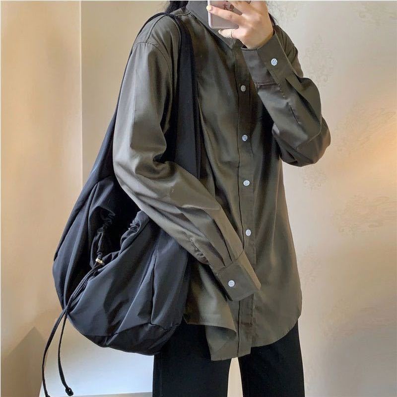 Túi Đeo Chéo Canvas Nylon Sức Chứa Lớn Phong Cách Harajuku Cá Tính Dễ Phối Đồ 2 Kiểu Cho Nữ