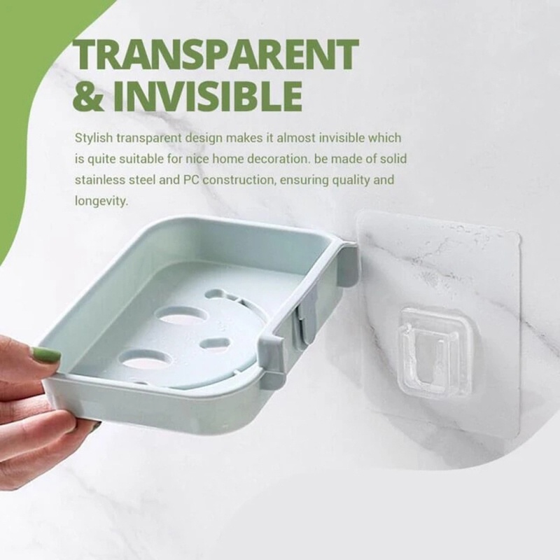 1 Cặp Móc Treo Đồ Dán Tường Hai Mặt Tự Dính Chống Nước Chống Dầu Có Thể Tái Sử Dụng Cho Nhà Bếp Nhà Tắm