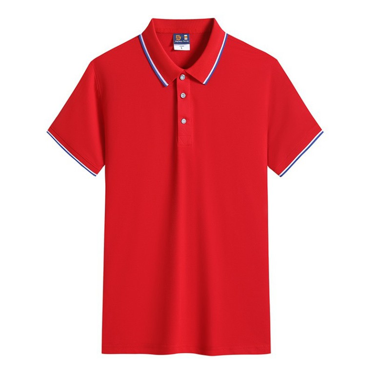 Áo phông nam ngắn tay cổ bẻ phối viền cao cấp : Kiểu dáng Hàn Quốc chất liệu cotton