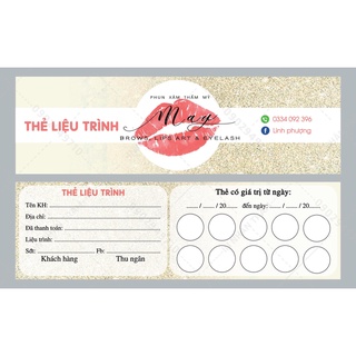 In 500 voucher/ card đôi / card gấp