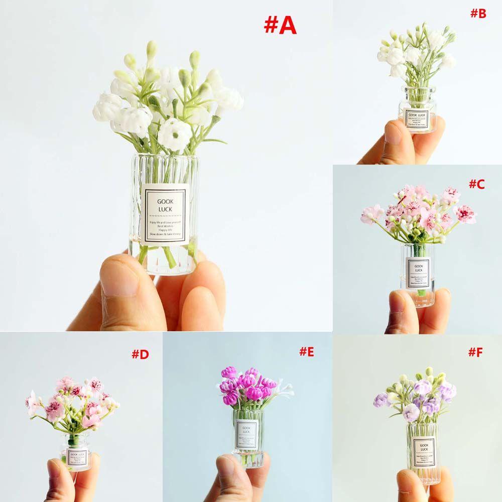Chậu Hoa Nhài Nhỏ Xinh Trang Trí Nội Thất|Chậu Cây Mini Trang Trí Nhà Búp Bê