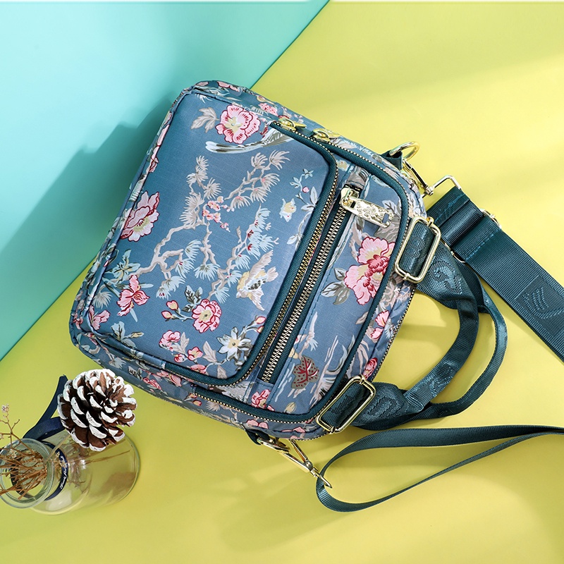 Túi Đeo Chéo Vai Bằng Nylon Cỡ Lớn In Họa Tiết Hàng Mới Phong Cách Đơn Giản Cho Nữ