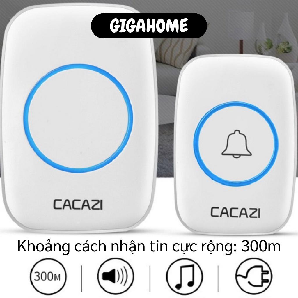 Chuông Cửa GIGAHOME Bộ 2 Chuông Cửa Không Dây A10GIGAHOME2 Cacazi Chống Nước, Khoảng Cách 300m 9473