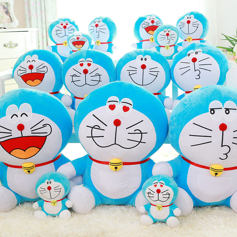 Búp Bê Nhồi Bông Hình Doraemon Màu Xanh