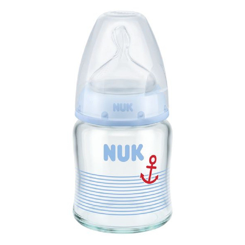 Bình sữa NUK Premium Choice thủy tinh núm ti S1 - M (120ml, 240ml)