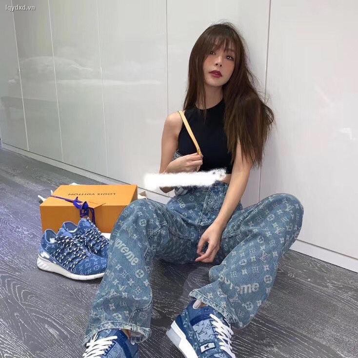 Quần jeans lưng cao thời trang phong cách hiphop đường phố Âu Mỹ 20