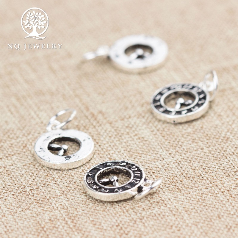 Charm bạc Mặt đồng hồ treo - NQ Jewelry