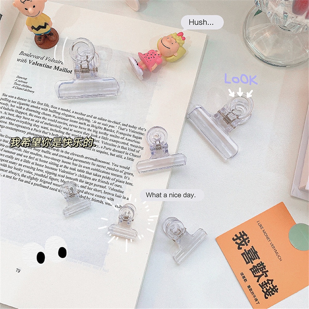 Kẹp giấy trong suốt xinh xắn tiện dụng