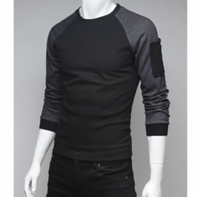 Áo thun dài tay Thu Đông phối màu thời trang - cá tính ATD001