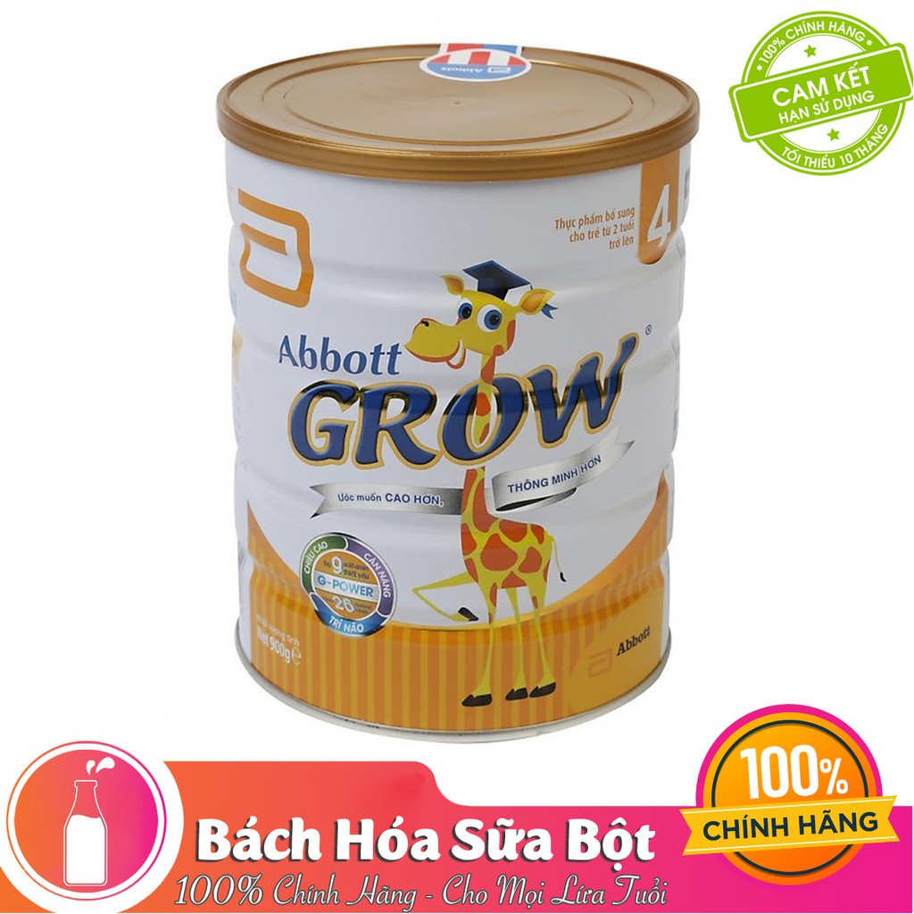 Sữa Bột Abbott Grow 4 DHA AW4M Dành Cho Trẻ 2 Tuổi Trở Lên (900g) - Tặng Gấu Bông Hươu Cao