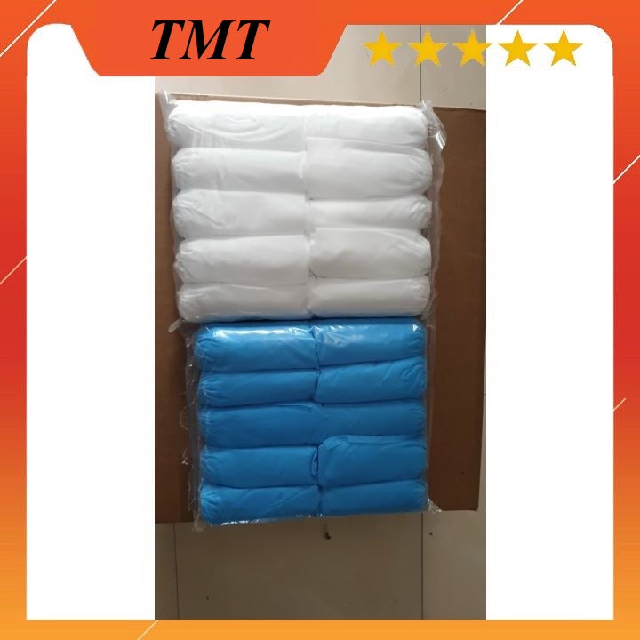 Combo 4 Túi Bọc Giày Phòng Sạch Vải Không Dệt ,Bao Chân Đã Tiệt Trùng