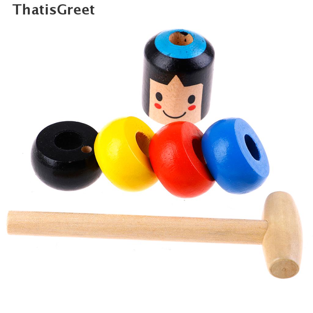 1 Bộ Đồ Chơi Daruma Bằng Gỗ Vui Nhộn Dành Cho Trẻ