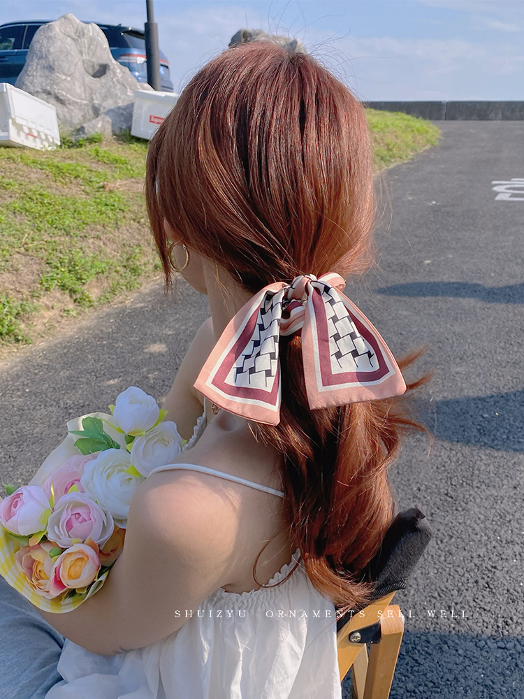 Dây buộc tóc thắt nơ thanh lịch cho nữ