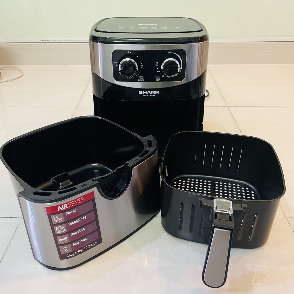 Nồi Chiên Không Dầu Sharp KS-98 10.2 Lít - Dung Tích Siêu Lớn, Công nghệ Chiên 360 Độ