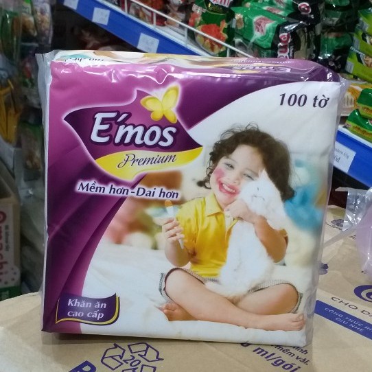 Khăn giấy vuông E'MOS