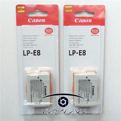 Pin máy ảnh kỹ thuật số Canon LP-E8 cho máy ảnh Canon 550D, 600D, 650D, 700D chất lượng,giá rẻ