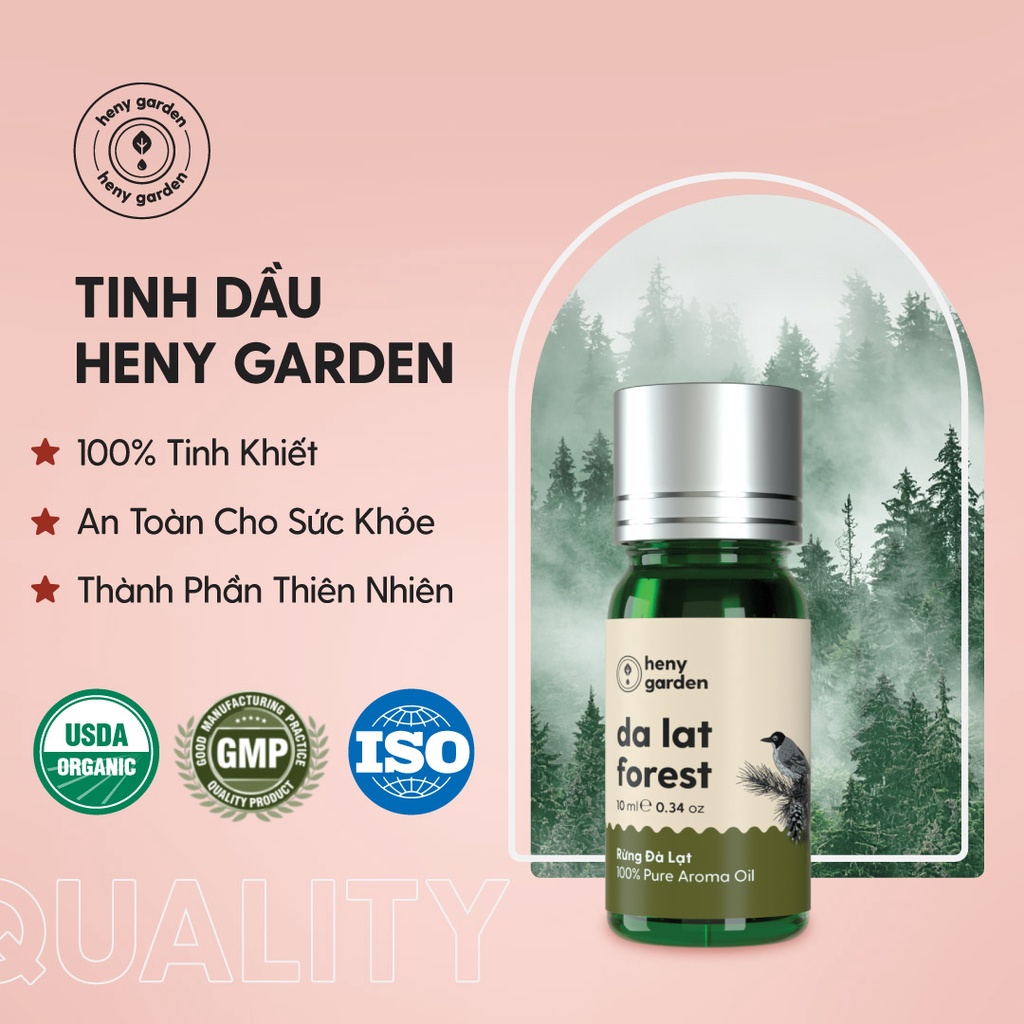 Tinh Dầu Xông Phòng, Làm Nến Thơm Tone Gỗ (15 LOẠI) 3 Tầng Hương Phối Hợp Mới Lạ HENY GARDEN