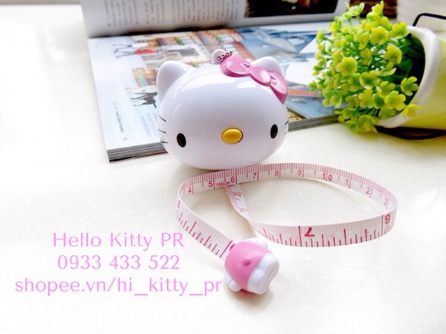 Móc khóa thước dây Hello Kitty & Doremon