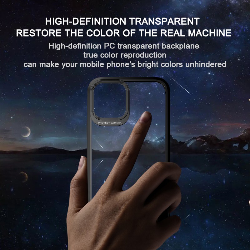Ốp Điện Thoại TPU Acrylic Trong Suốt Chống Sốc Chất Lượng Cao Cho iPhone 12 Pro MAX 11 11 Pro MAX 12 X XS MAX XR