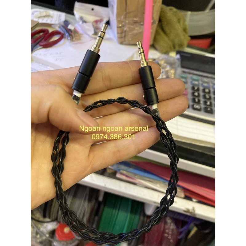 dây tín hiệu 2 đầu 3.5 lõi mạ bạc chất lượng