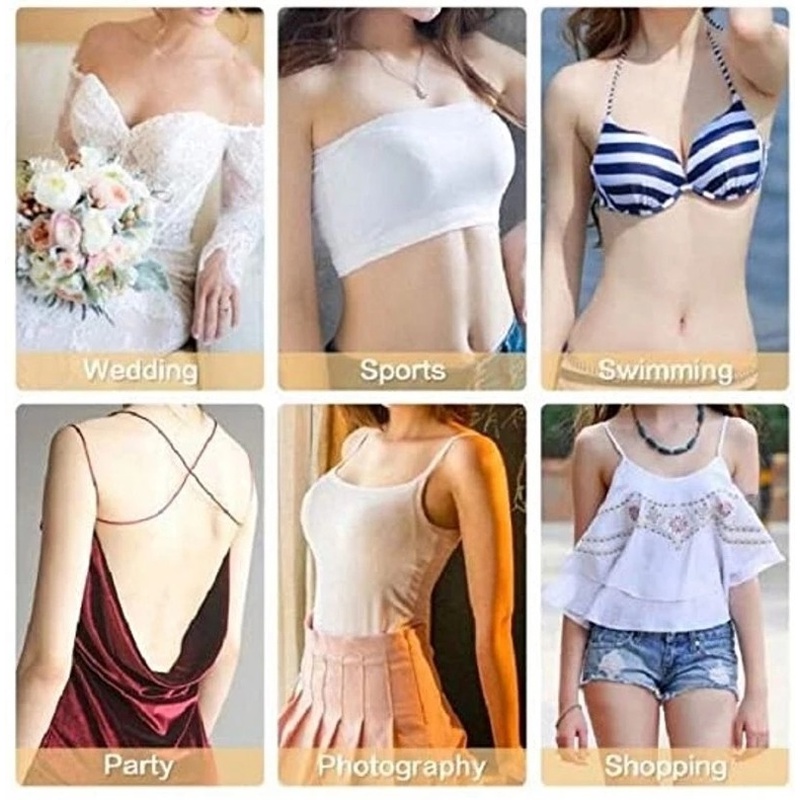 Bộ 2 Miếng Dán Ngực Bằng Silicon Có Thể Tái Sử Dụng Cho Nữ Ốp