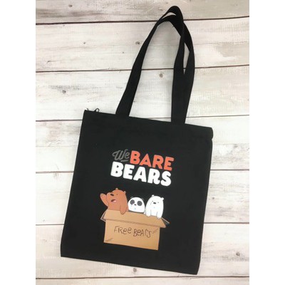 Túi vải canvas in hình gấu We Bare Bears