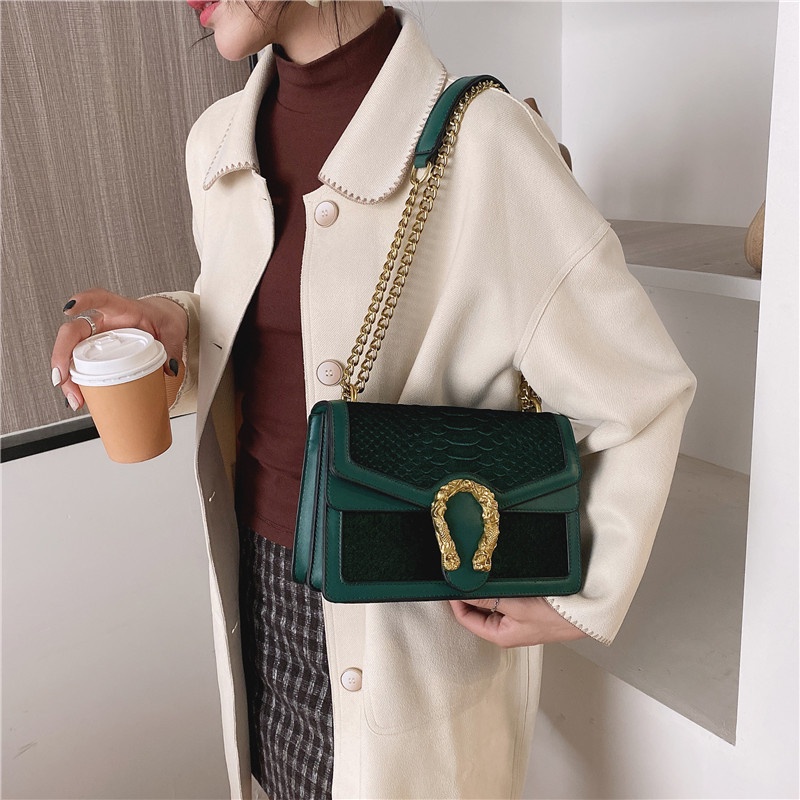 Túi Đeo Vai Họa Tiết Da Cá Sấu Thời Trang Xuân Thu 2023 Cho Nữ