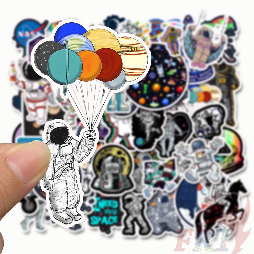 ❉ NASA：Astronaut - Series 01 Spaceman Stickers ❉ 50Pcs/Set DIY Fashion Decals Doodle Stickers