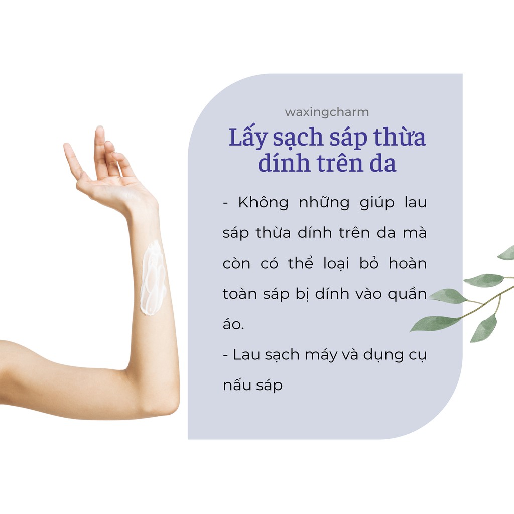 Dầu Lau Sáp Sau Tẩy Lông Triệt Lông Nhập Khẩu Úc Jax Wax Dành Cho Nách, Body, Bikini