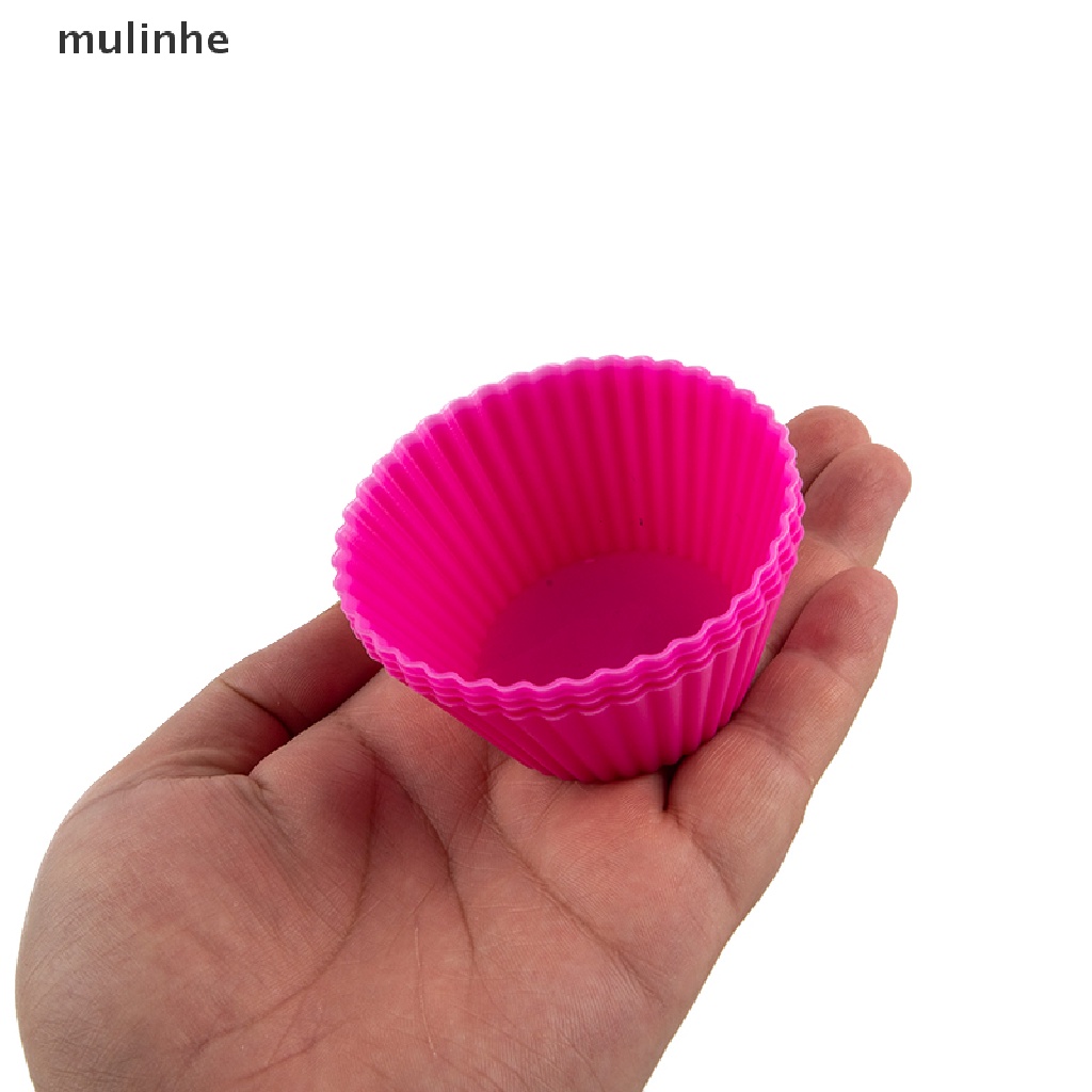 Set 4 Khuôn Silicon Làm Bánh Muffin / Cupcake Tiện Dụng
