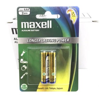 Pin AA (2A), AAA (3A) Maxell Alkaline LR6 vỉ 2 viên