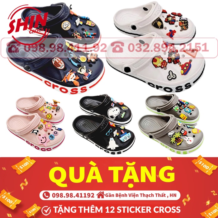 dép cross nhiều màu BUXY đế bánh mìFREESHIPdép cross hotrend BAYSUC03