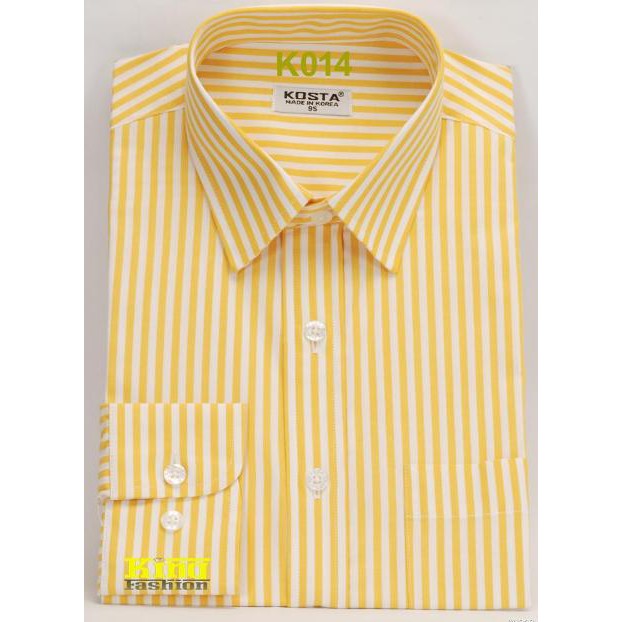 Áo sơ mi nam dài tay cổ sơ mi kẻ sọc trẻ trung | BigBuy360 - bigbuy360.vn