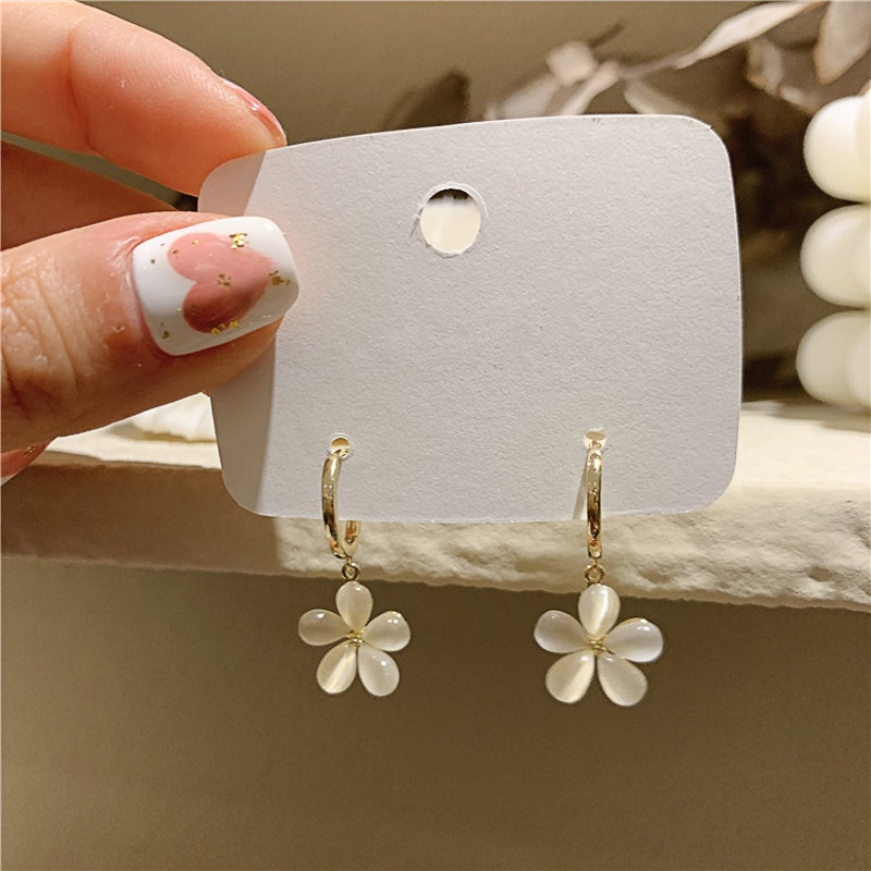 Bông tai hình đs Opal thiết kế dễ thương ngọt ngào Hàn Quốc cho nữ