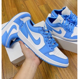 Giày AIR JORDAN 1 Low Xanh Dương, Giày Thể Thao JD1 Xanh Dương Thấp Cổ Nam Nữ cao cấp 2022