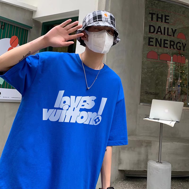 Áo Thun Tay Ngắn Dáng Rộng In Chữ Phong Cách Hip Hop Thời Trang Mùa Hè Cho Nam Và Nữ size M-5XL