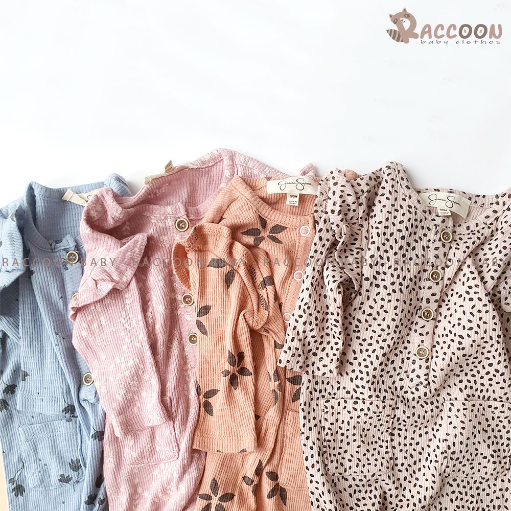 Bộ đồ liền thân không tất chất vải thun gân xuất Pháp body suilt bé gái Jessica Simpson