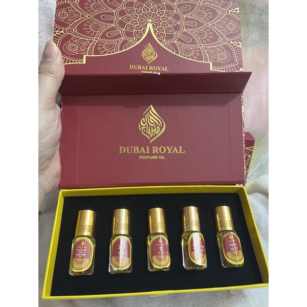 SET 5 CHAI TINH DẦU NƯỚC HOA DUBAI