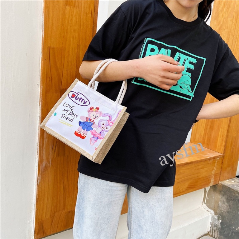 Túi cói kích thước nhỏ xinh xắn