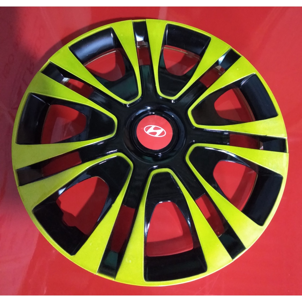 Ốp Chụp Mâm  Oto R12 - R13 - R14 - R15 Bộ 4 Chiếc Logo HuynDai Chuẩn Chính Hãng Thể Thao Sang Trọng Đẳng Cấp
